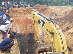 Tambang Batu Bara di Muara Enim Sumsel Longsor, 11 Orang Tewas