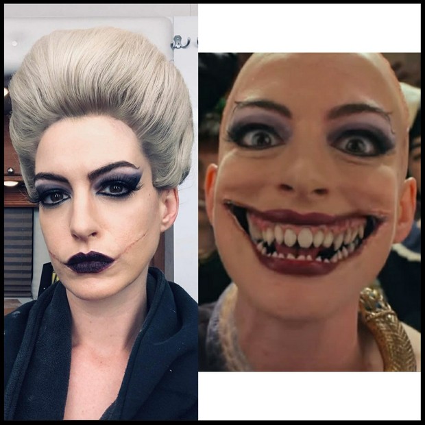 Anne Hathaway sebagai Grand High Witch/Foto: Instagram/annehathaway/tix_id Inspirasi makeup Halloween 2020