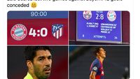 Atletico Dibantai Bayern, Luis Suarez Habis Jadi Ejekan
