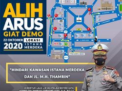 Antisipasi Demo di Jakarta, Simak Pengalihan Arus Lalu Lintasnya