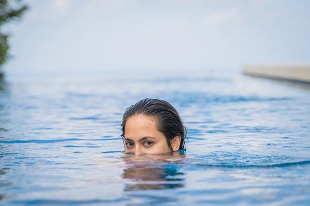 Pevita Pearce termasuk salah satu artis suka alam