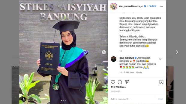 Instagram Nadya Mustika