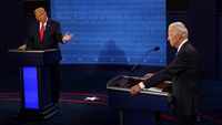 Momen Trump dan Biden Berhadapan di Debat Capres Terakhir