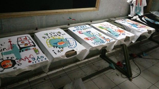 Clarine Winarta, seorang siswi di salah satu SMA di Jakarta terjun dalam bisnis kreatif untuk ikut membantu para pekerja seni di ibu kota terdampak virus corona (Covid-19).