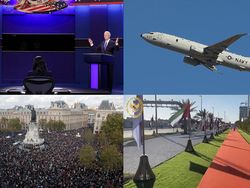 Top 5 Foto Pekan Ini: Debat Capres AS-Jalan Jokowi di UEA
