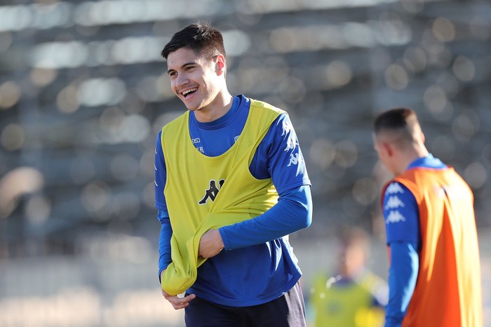EMPOLI, ITALY - FEBRUARY 13: Kevin Diks of Empoli FC during training session on February 13, 2019 in Empoli, Italy.  (Photo by Gabriele Maltinti/Getty Images)