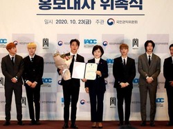 MONSTA X Jadi Duta Konferensi Internasional Anti Korupsi