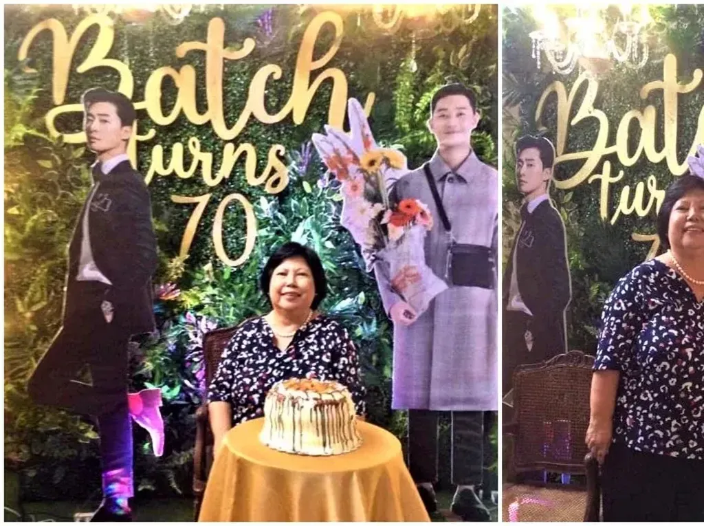 Nenek Ini Rayakan Pesta Ulang Tahun ke 70 dengan Kue Park Seo Joon