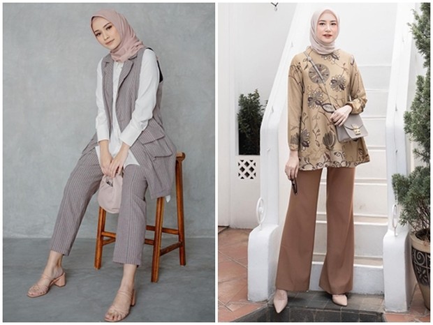 OOTD Mega Iskanti dan Siti Bahjatina/sumber: www.instagram.com/megaiskanti/bahjatina/ Gaya casual ala Mega Iskanti dan Siti Bahjatina.