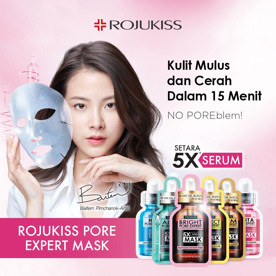 Sheet mask rojukiss untuk mengecilkan pori-pori