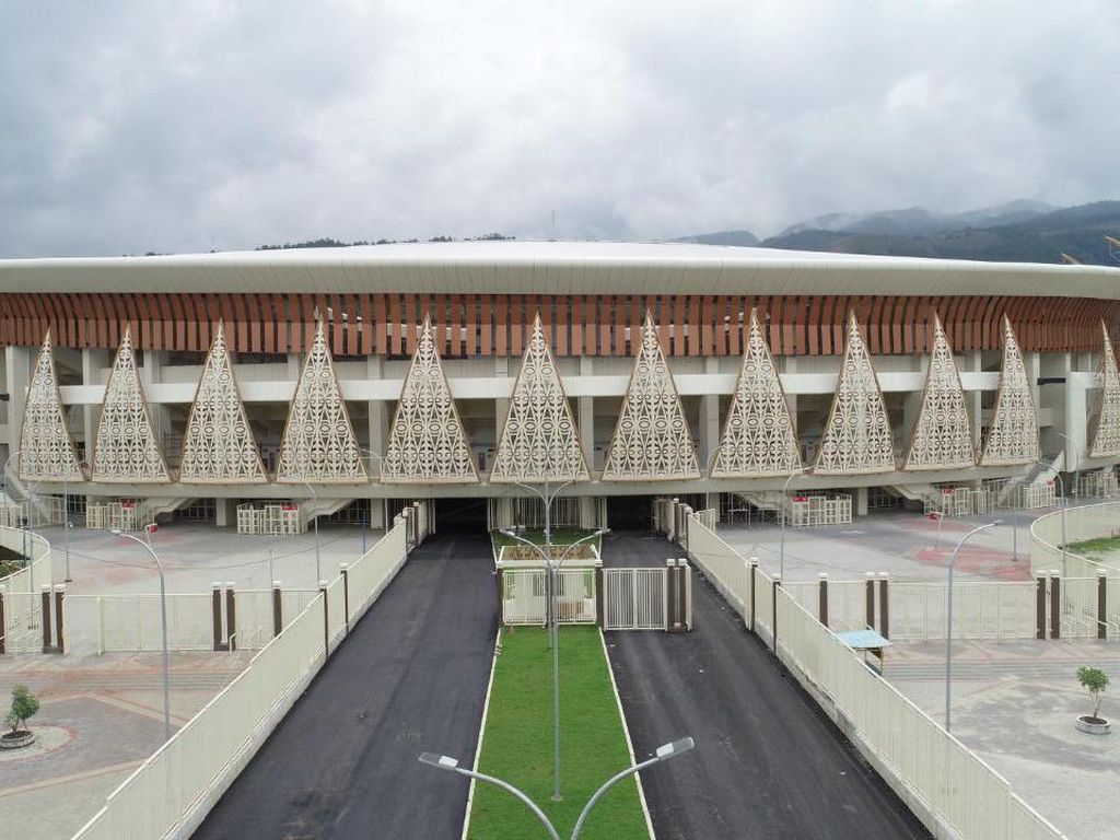 Wow! Begini Megahnya Stadion Berkelas Dunia di Papua