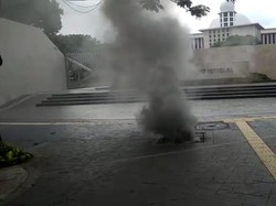 Kepulan Asap Terjadi di Gorong-gorong Dekat Istiqlal Akibat Korsleting