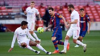 Lionel Messi. 45 penampilan bersama Barcelona. Foto: Getty Images/Alex Caparros Lionel Messi. 45 penampilan bersama Barcelona. Foto: Getty Images/Alex Caparros