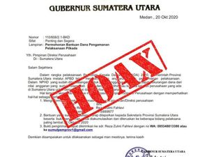 Pemprov Pastikan Surat Gubsu Minta Dana Pengamanan Pilkada ke Perusahaan Hoax