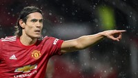 Edinson Cavani menempati nomor tujuh dengan 59 gol penalti. Bisa bertambah lagi di Manchester United? (AP/Michael Regan)