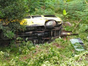 Mobil Terjun ke Jurang di Ciamis, 1 Penumpang Tewas