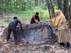 Melihat Konservasi Arca Ganesha-Watu Wayang di Semarang