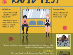 Naik Bus Tak Wajib Rapid Test