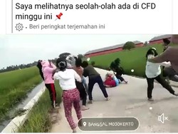 Viral Cabe-cabean Tawuran di Mojokerto