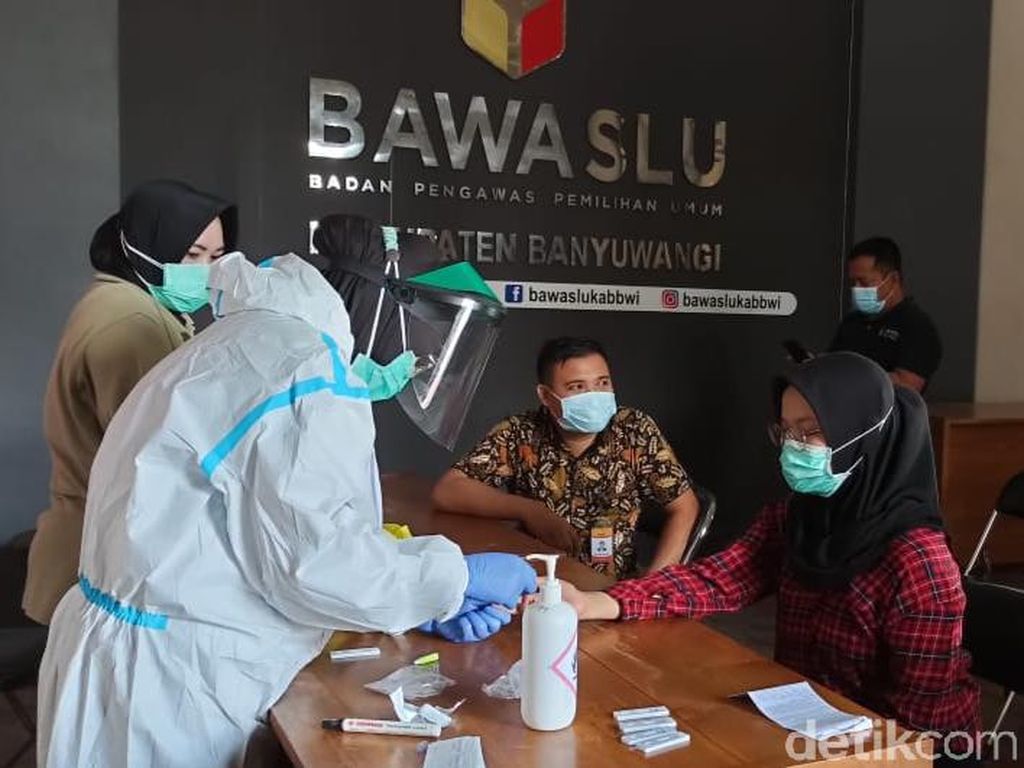 Rapid Test Massal, 21 Orang di Bawaslu Banyuwangi Reaktif
