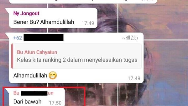 10 Balasan Chat Kocak di Luar Dugaan dari Guru ke Murid, Bikin Ketawa Geli