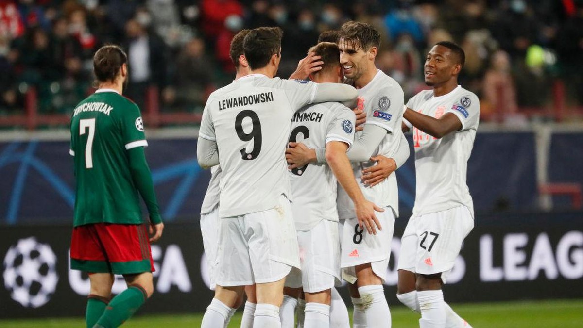Bayern Munich menang 2-1 di markas Lokomotiv Moskow. (Foto: Getty Images/Pool)