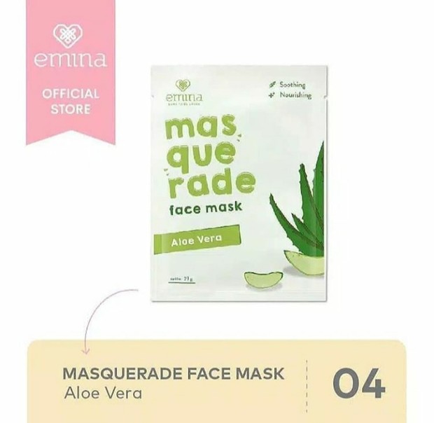 Emina/instagram.com/cisay.id/ Sheet Mask Aloe Vera