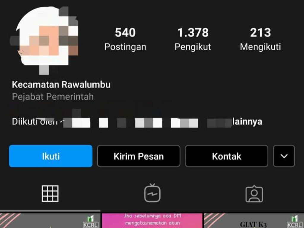 Profil IG Kecamatan Rawalumbu Bekasi Diganti Foto Syur, Pemkot Lapor Kominfo Profil IG Kecamatan Rawalumbu Bekasi Diganti Foto Syur, Pemkot Lapor Kominfo