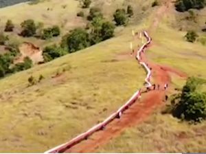 Hari Sumpah Pemuda, Merah Putih Membentang 200 Meter di Konawe
