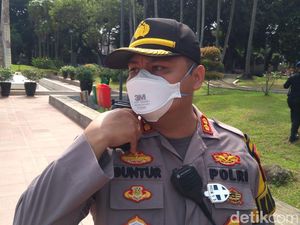 Sambut Pendemo Tolak Omnibus Law, Polisi Siaga di Tugu Proklamasi Jakpus