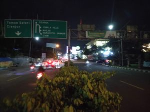 Lalin di Simpang Gadog ke Arah Puncak Pukul 13.50 WIB Ramai Lancar