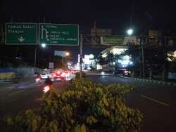 Lalin di Simpang Gadog ke Arah Puncak Pukul 13.50 WIB Ramai Lancar