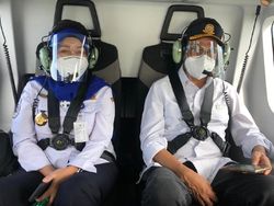 Menhub Cek Lalin Libur Cuti Bersama Via Heli, Ini Titik Macet yang Terpantau