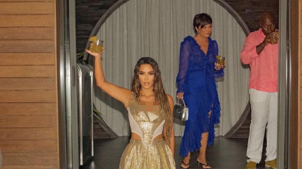 Foto: Kemeriahan Pesta Kim kardashian yang Dibanjiri Hujatan