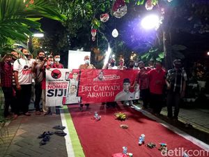 Survei Eri-Armuji Unggul 6 Persen, Posko-posko di Kampung Makin Semarak