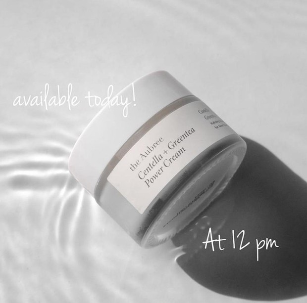 The Aubree Centella+Green Tea Power Cream/ sumber: instagram.com/aubree.skin