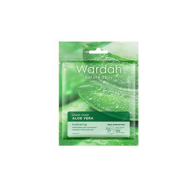Wardah/instagram.com/arikshop/ Sheet Mask Aloe Vera