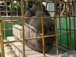 Ada Arca Peninggalan Zaman Majapahit di Wisata Gong Perdamaian Madiun