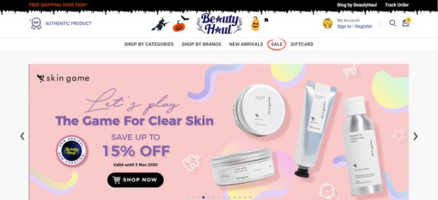 Rekomendasi e-commerce produk kecantikan terbaik beauty haul/beautyhaulofficial.com