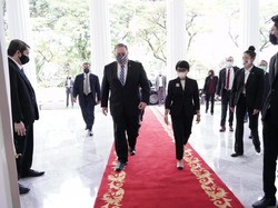 Bahas Laut China Selatan dengan Menlu AS, Retno Marsudi: Harus Tetap Damai