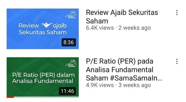 channel youtube belajar investasi