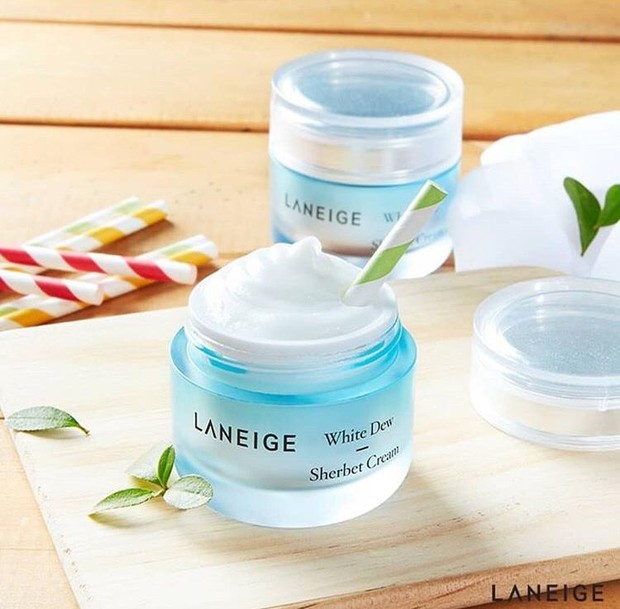 Laneige White Dew Sherbet Cream/ sumber: instagram.com/glossybeautystore Laneige White Dew Sherbet Cream/ sumber: instagram.com/glossybeautystore