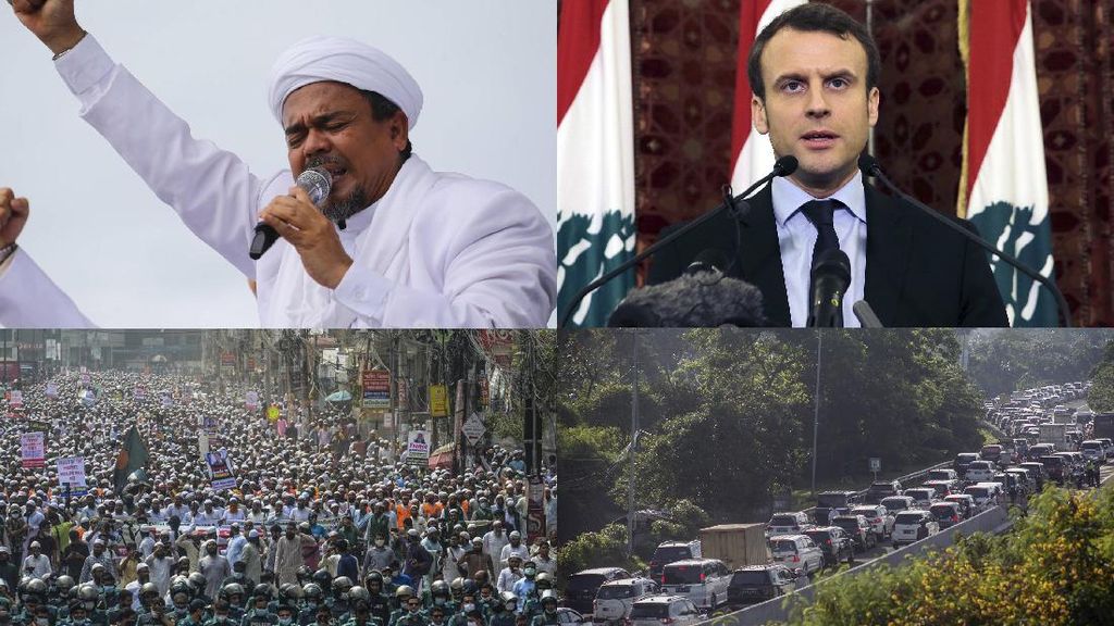 Top 5 Foto Pekan Ini: Heboh Kepulangan Rizieq-Muslim Dunia Kecam Prancis