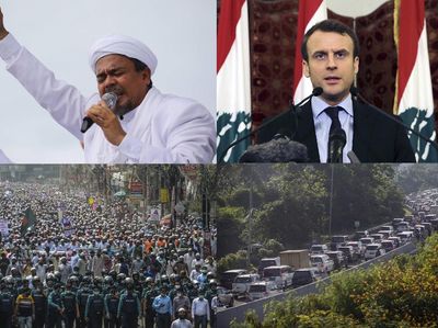 Top 5 Foto Pekan Ini: Heboh Kepulangan Rizieq-Muslim Dunia Kecam Prancis