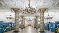 Megahnya Interior Stasiun MRT di Rusia, Serasa Masuk Istana!