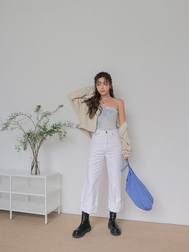Stylenanda_korea/Instagram.com Gaya fashion dengan tube top