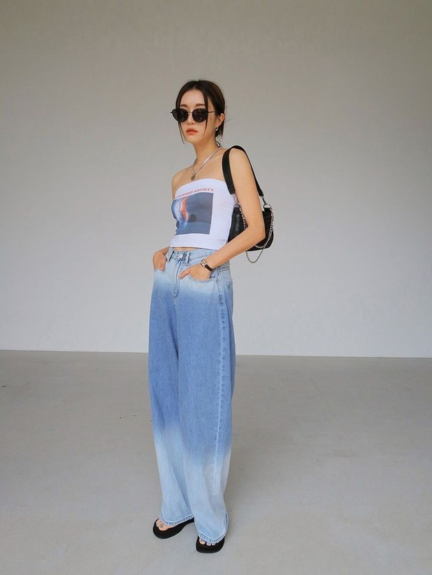 Stylenanda_korea/Instagram.com Gaya fashion dengan tube top