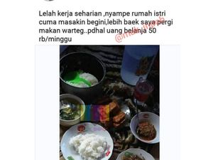 Beri Uang Belanja Rp 50 Ribu Seminggu, Suami Ini Kesal Hanya Disajikan Tempe