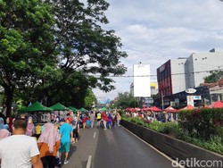 Warga Padati CFD di Masa PSBB Kota Serang