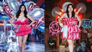 8 Aksi Kocak Wanita Thailand Tiru Gaya Artis Pakai Panci Sampai Kerupuk